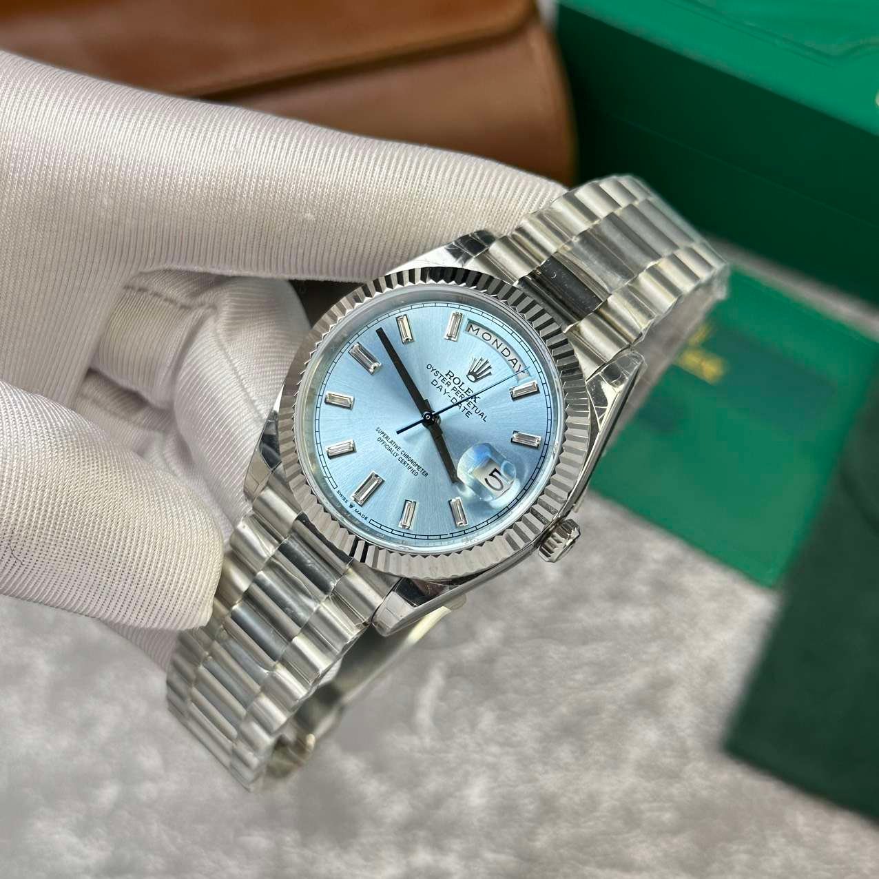 Rolex Day-Date 228236 Replica 1:1 Weight 167gr V2 GM Factory 40mm - Image 3