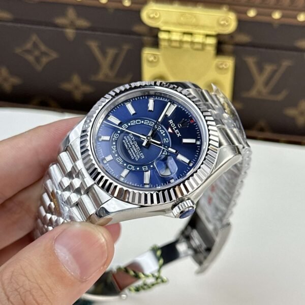 Rolex Sky-Dweller Blue Dial Jubilee Strap Premium Replica 42mm - Image 2
