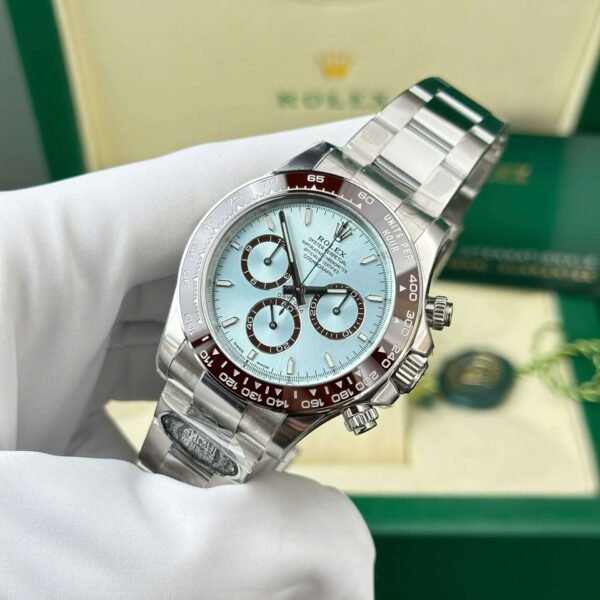 Rolex Cosmograph Daytona 126506 Replica Watch Dial Ice Blue Number Luminous Clean Factory 40mm - Image 4