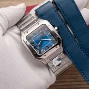 Cartier Santos De Cartier WSSA0013 Replica Wath Blue Dial BV Factory 39.8mm